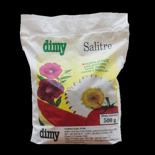 Fertilizante Salitre Do Chile Nitrato De Sódio Adubo Original Dimmy 500 g