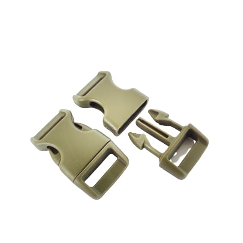 Fecho Fivela de Pulseira Paracord Nylon Engate Rápido VERDE OLIVA PRETO COYOTE MUSGO #08V #08P #08C