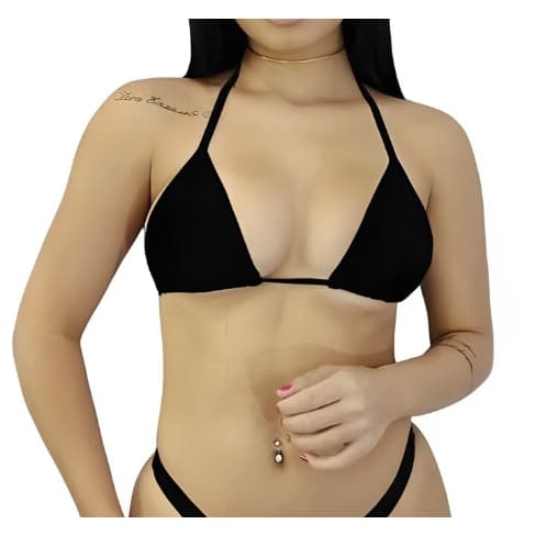 Peito Busto/Parte de Cima do Biquini Avulso Cortininha Adulto Fino Marquinha
