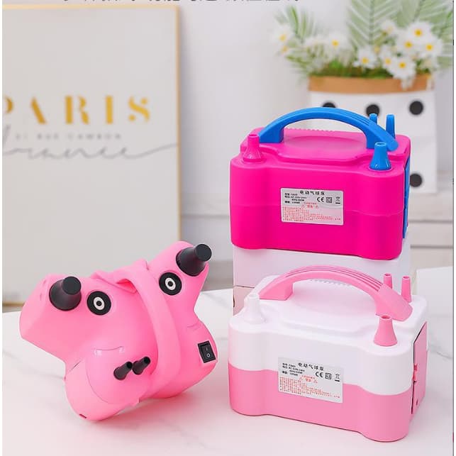 Inflador Compressor 110v Bomba Balões Bexigas 2 Bicos Festas