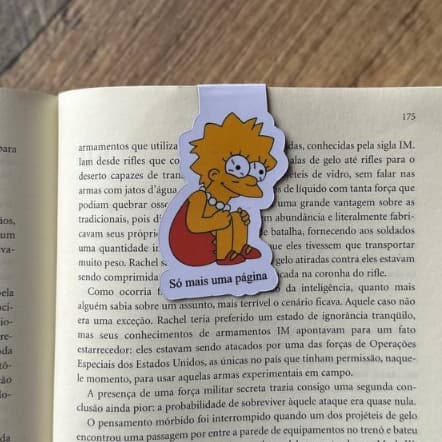 Lisa Simpson Meme - Marca Página Magnético