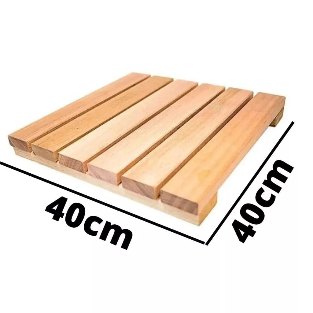 Deck de Madeira Modular 40x40x4 Pallet palete estrado strado