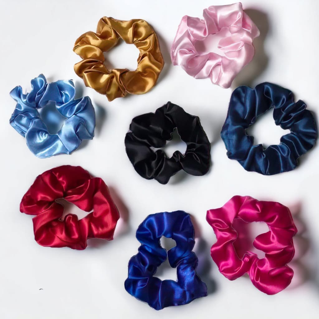 Xuxinha de cetim Rabicó cetim anti frizz scrunchies amarrador Elástico de Cabelo