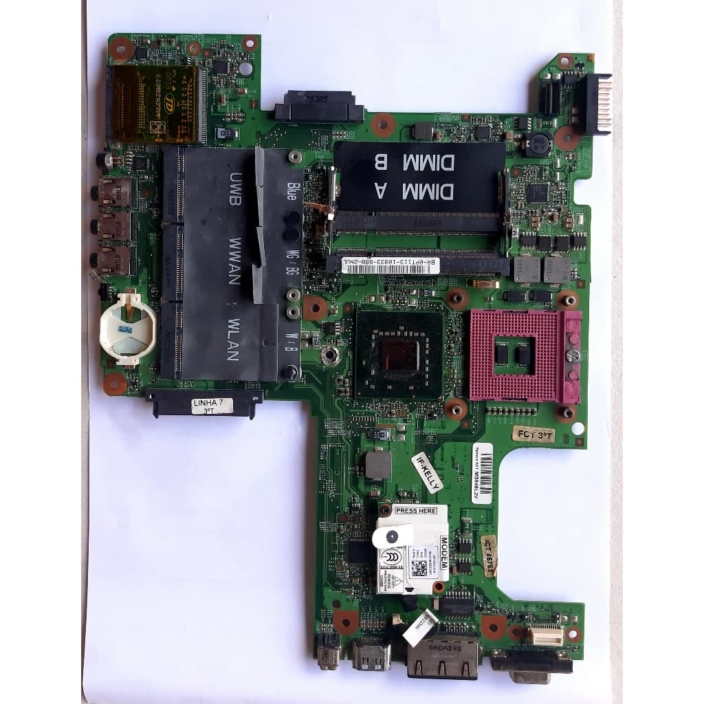 Placa Notebook Dell 1525 Modelo 07211 3 Ds2 Intel no estado