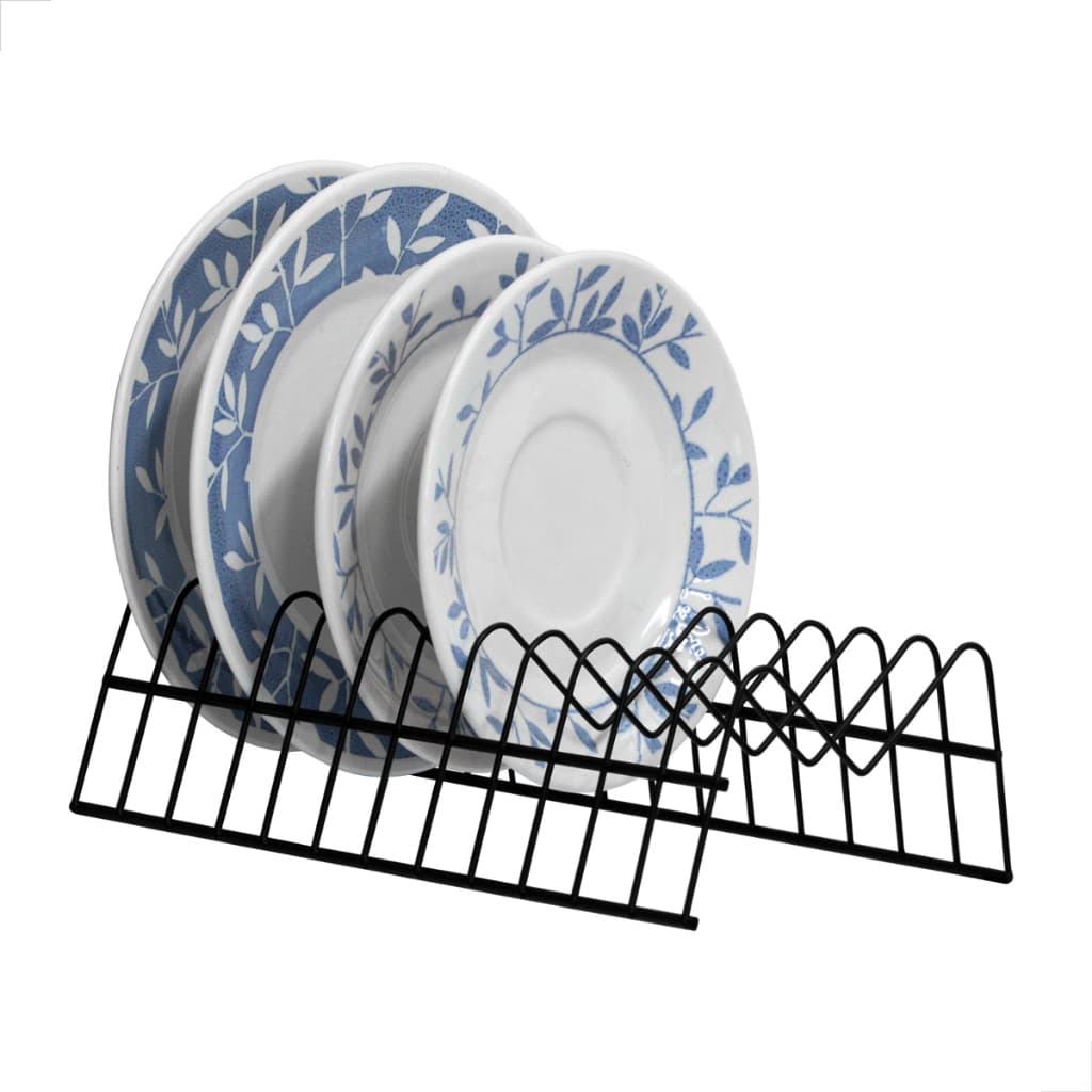 Organizador Armario Cozinha Suporte Para Pratos Vertical Escorredor Preto ou Branco, Plug Lar.