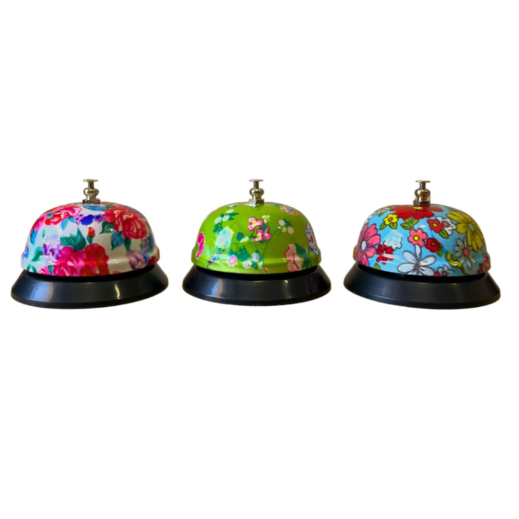 Sino Campainha De Mesa Sineta Metal P/ Recepção Restaurante Balcão Atendimento Estampado