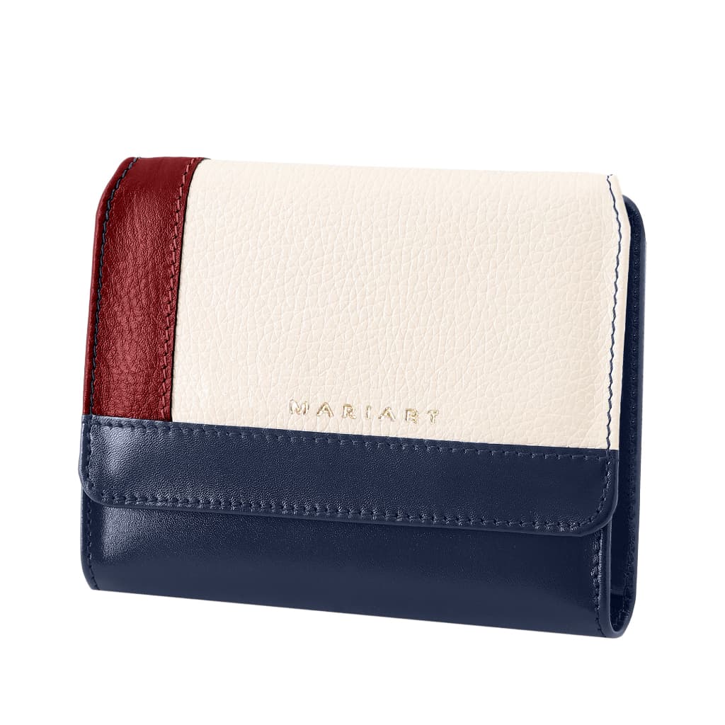 Carteira Feminina Couro Legítimo C/ Botão RG CNH Cartões Cédulas Moedas Mariart 551