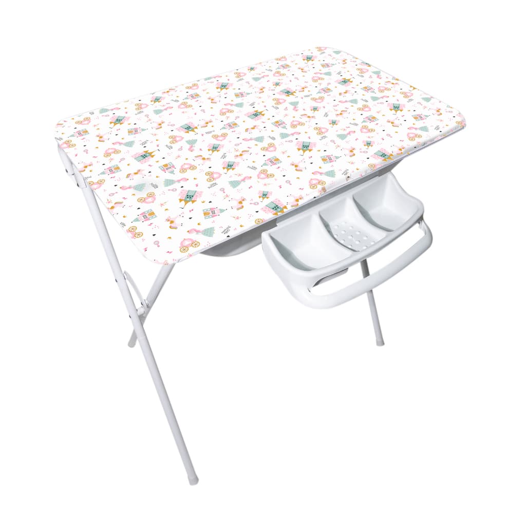 Banheira Luxo Com Suporte Dobrável, Trocador e Saboneteira, 25l, até 30kg - Little Princess