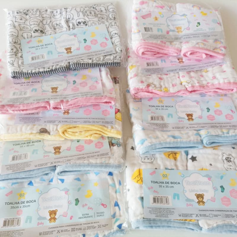 Pano Paninho de Boca Babete Fralda de Pano Extra Macia e Absorvente