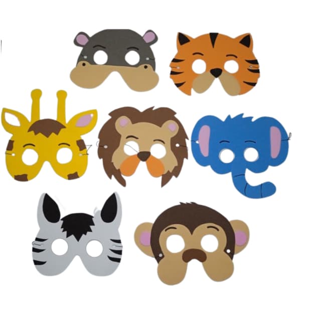 Mascara de E.V.A - Safari - 15 unidades