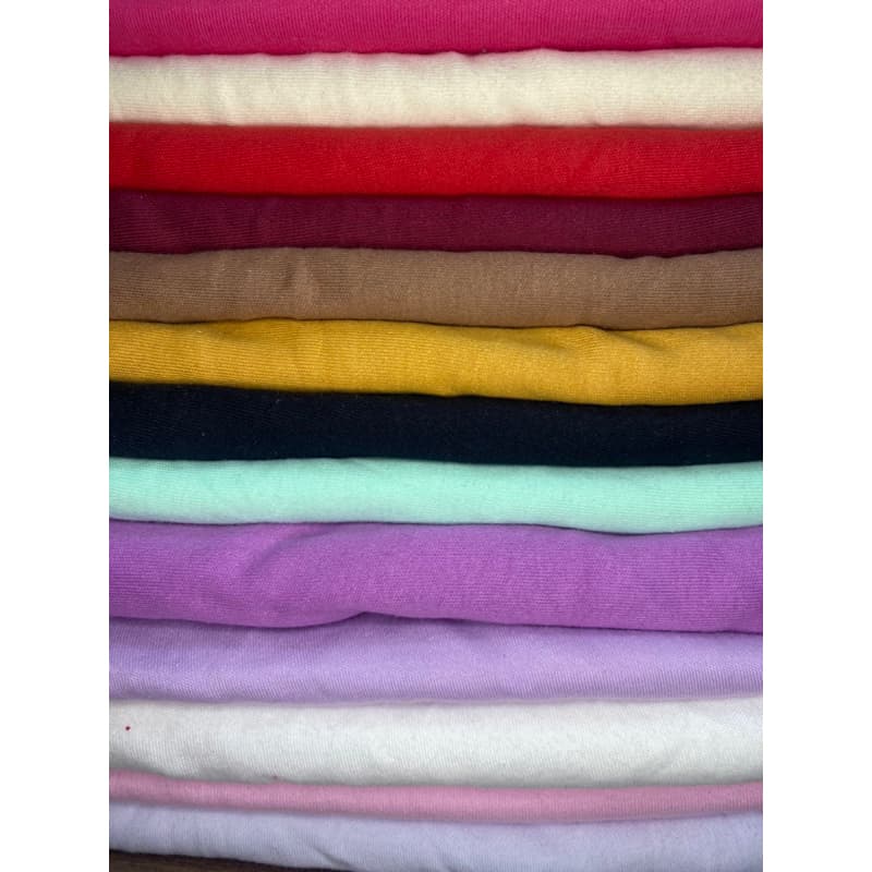 1 Kg Retalho Meia Malha Lisa PV Algodão (Menores de 1 Metro)