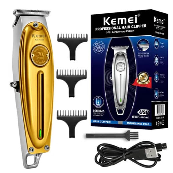 Máquina De Cortar Cabelo Profissional km 1949