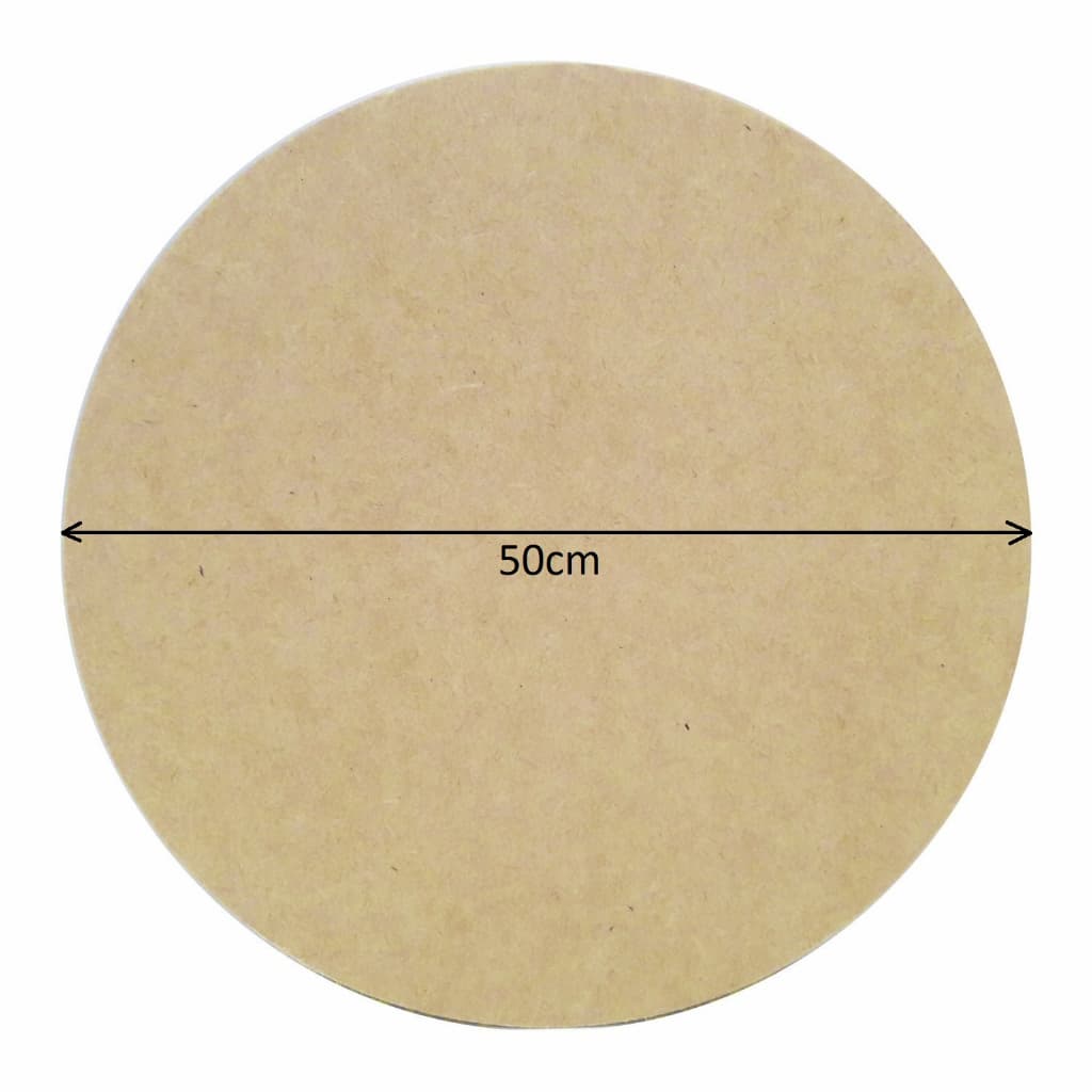 Base Sousplat Redonda 50cm de diâmetro em mdf cru 3mm