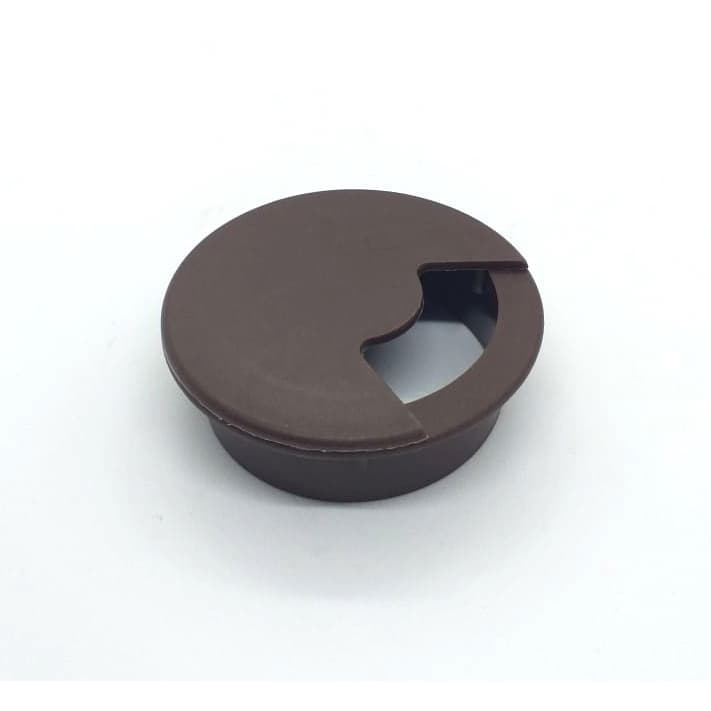 Passa Fio Cabo Mesa Computador O 60mm Marrom - 1 Unidade