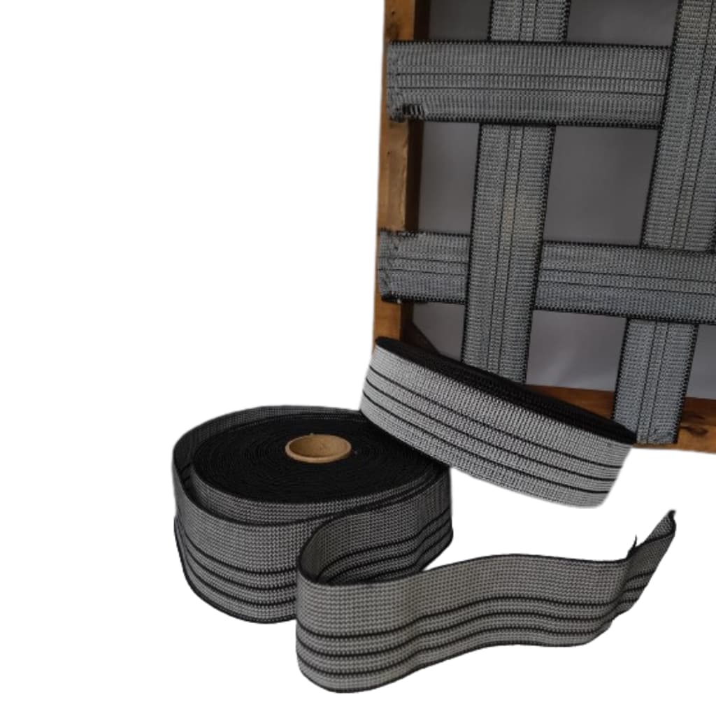 Percinta Elastica 15 metros para Assento e Encosto 5cm largura Cinta sofa, estofados, Puff, Poltrona