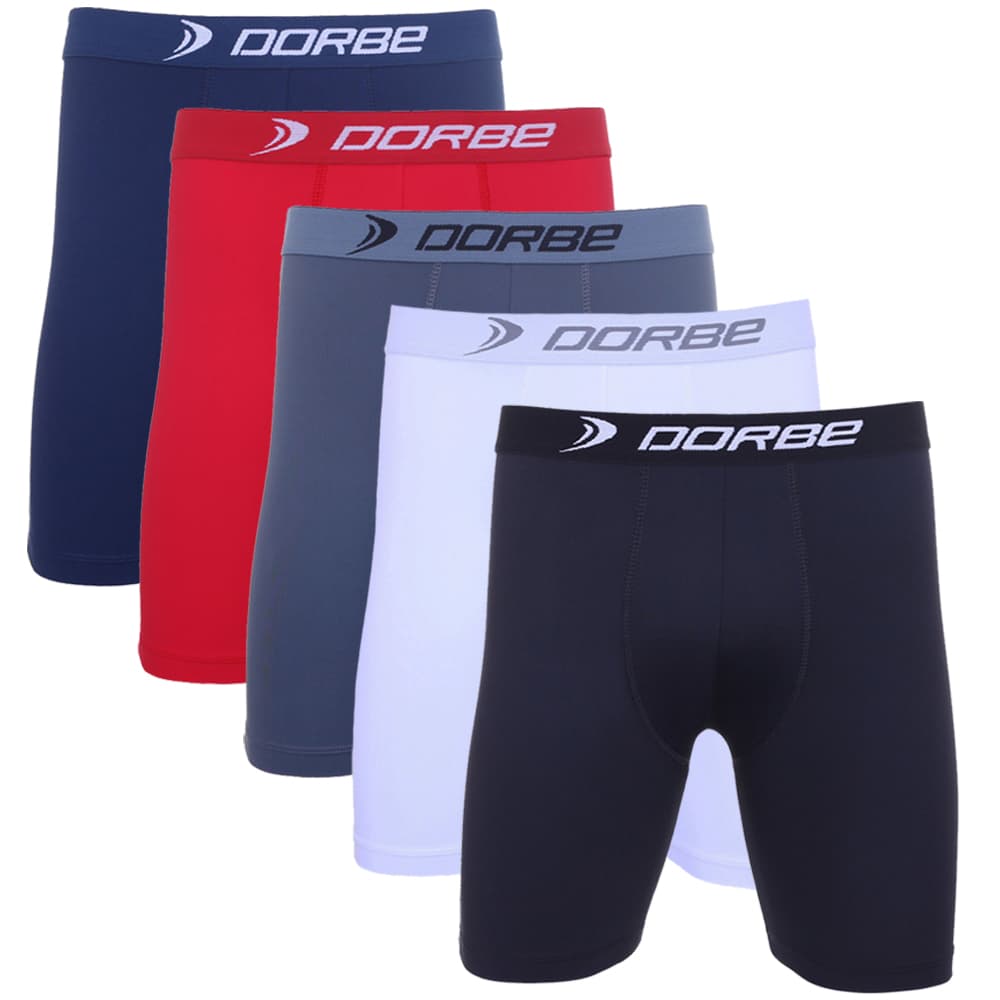 Kit 5 Cuecas Long Leg Algodão Dorbe Não Enrola Original Masculina Cueca Longa Masculino Ciclista