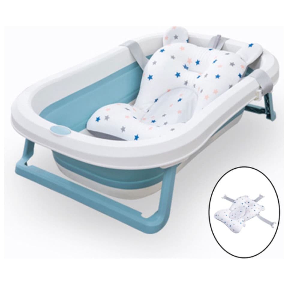 Almofada De Banho Para Bebê Com Cinto Infantil Banheira Envio Rápido