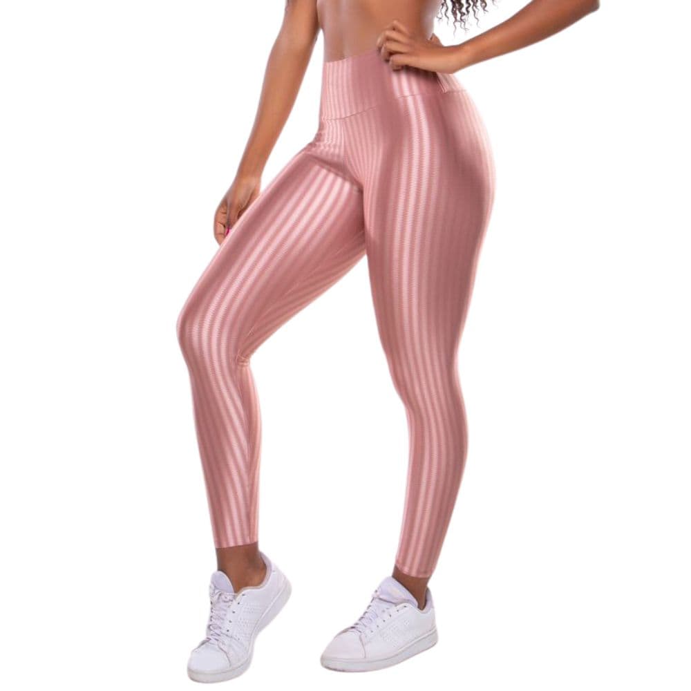 Calça Legging 3D Moda Fitness Feminina Cintura Alta Laura