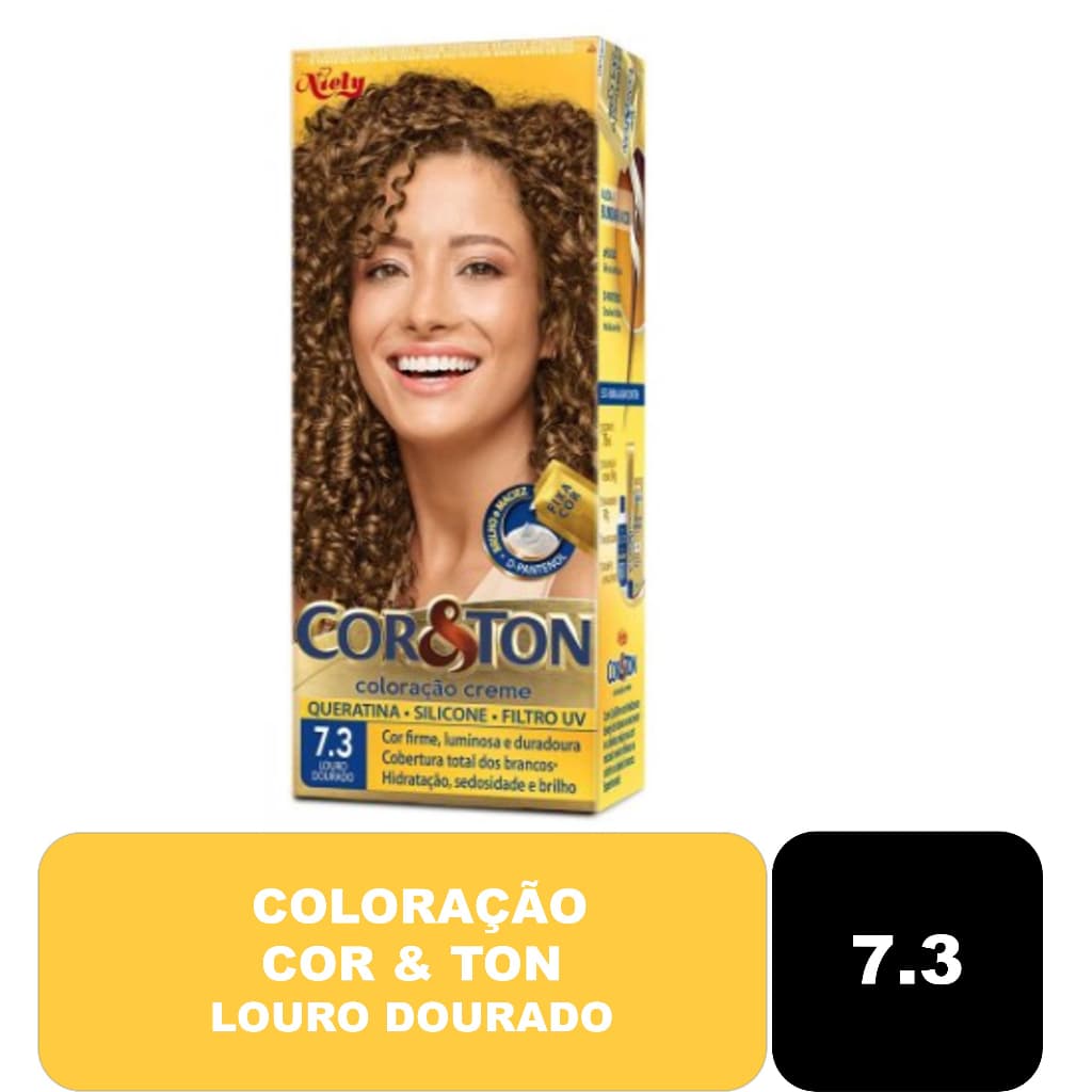 Coloração Cor & Ton 7.3 Louro Dourado