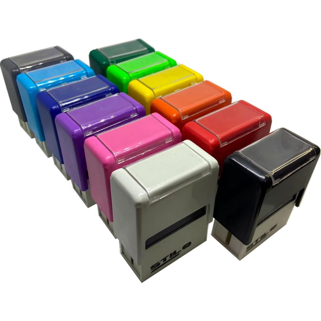 10 Carimbos Automáticos Stilo 20 - Só Aparelho Sem Gravação