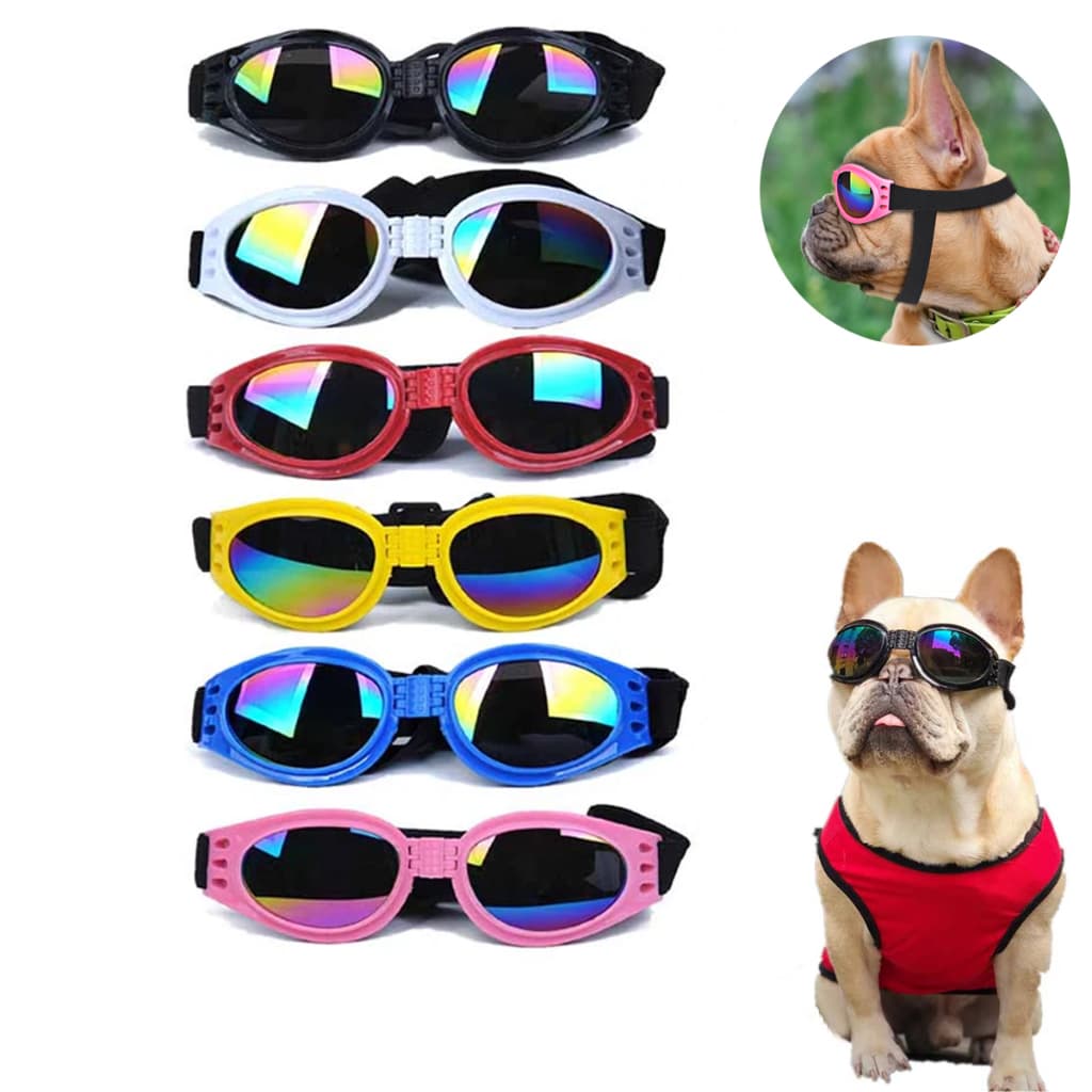 Óculos de Sol Para Cachorro Proteção Uv Dobrável Fashion Várias Cores Cães Pet