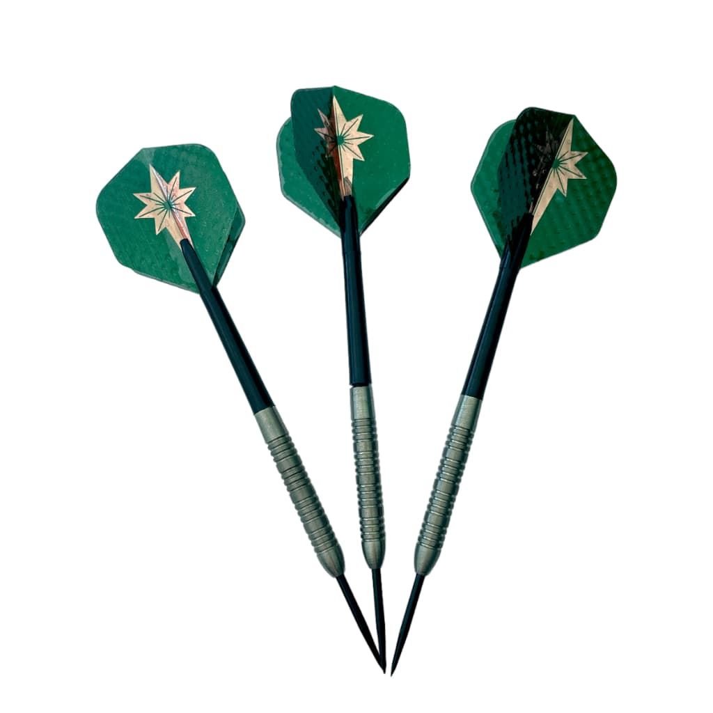 Jogo de Dardos Tungsten Steel Tip 80% com Case - Verde 3 Unidades