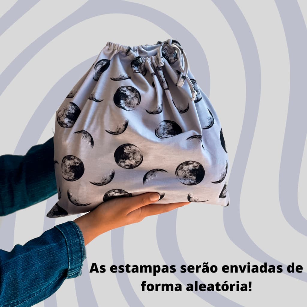 Saquinho de Tecido Organizador Estampa Personalizada