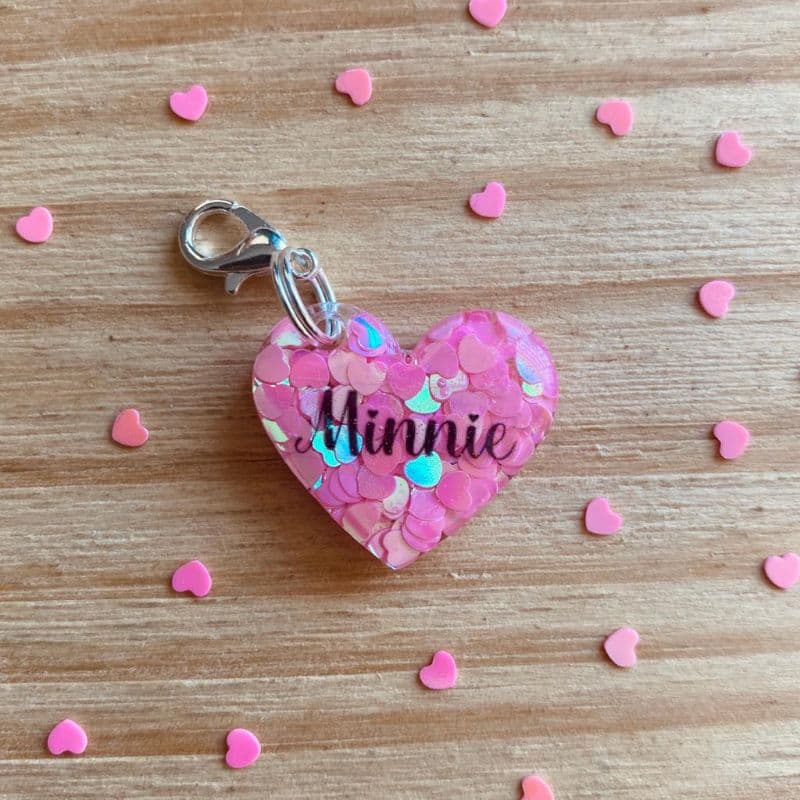 plaquinha de identificação personalizada tamanho P - gatos e cachorros pequenos - tag resina epoxi