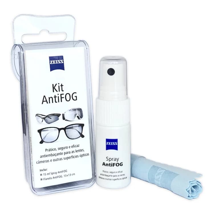 Kit Zeiss Antifog Anti Embaçante Para Óculos E Câmeras