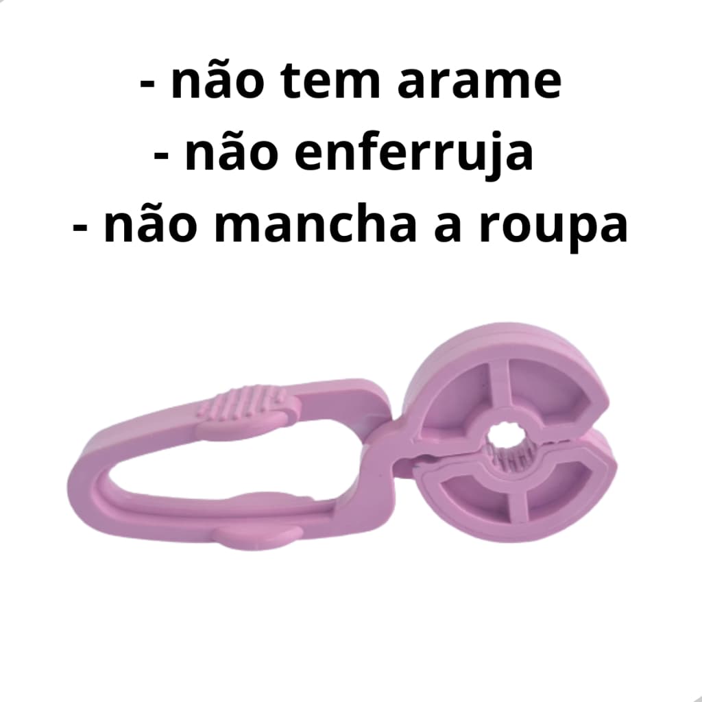 Kit 150 Prendedor de Roupa e Embalagem