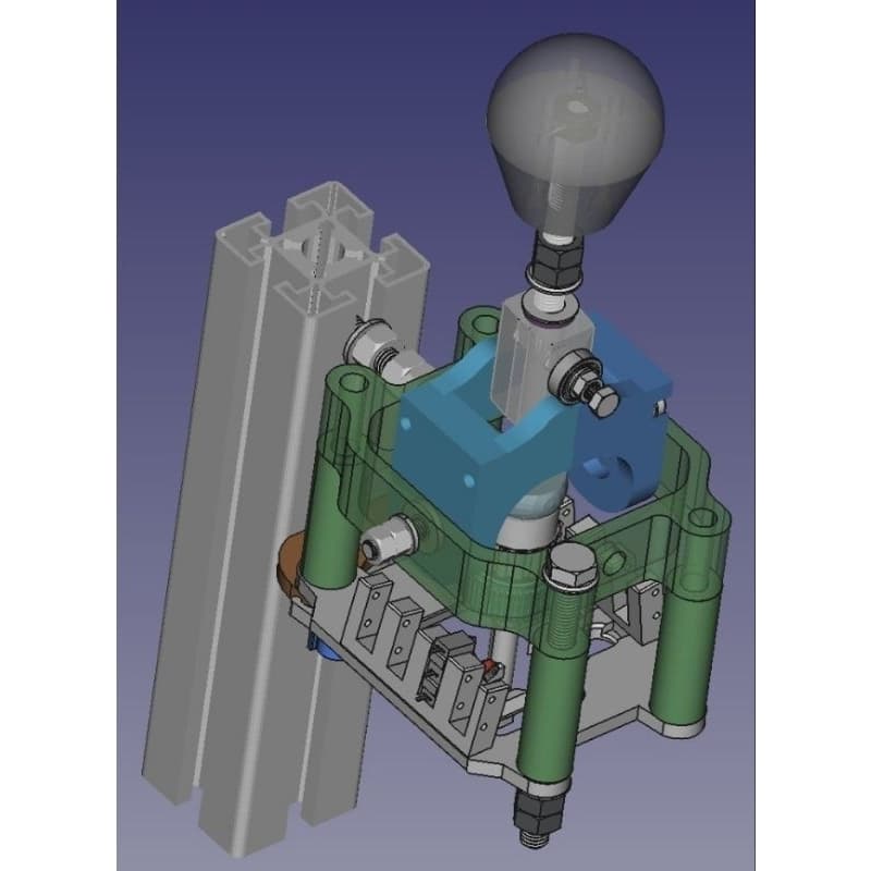 Game Câmbio H Shifter PC 6 marchas mais ré impressão 3D
