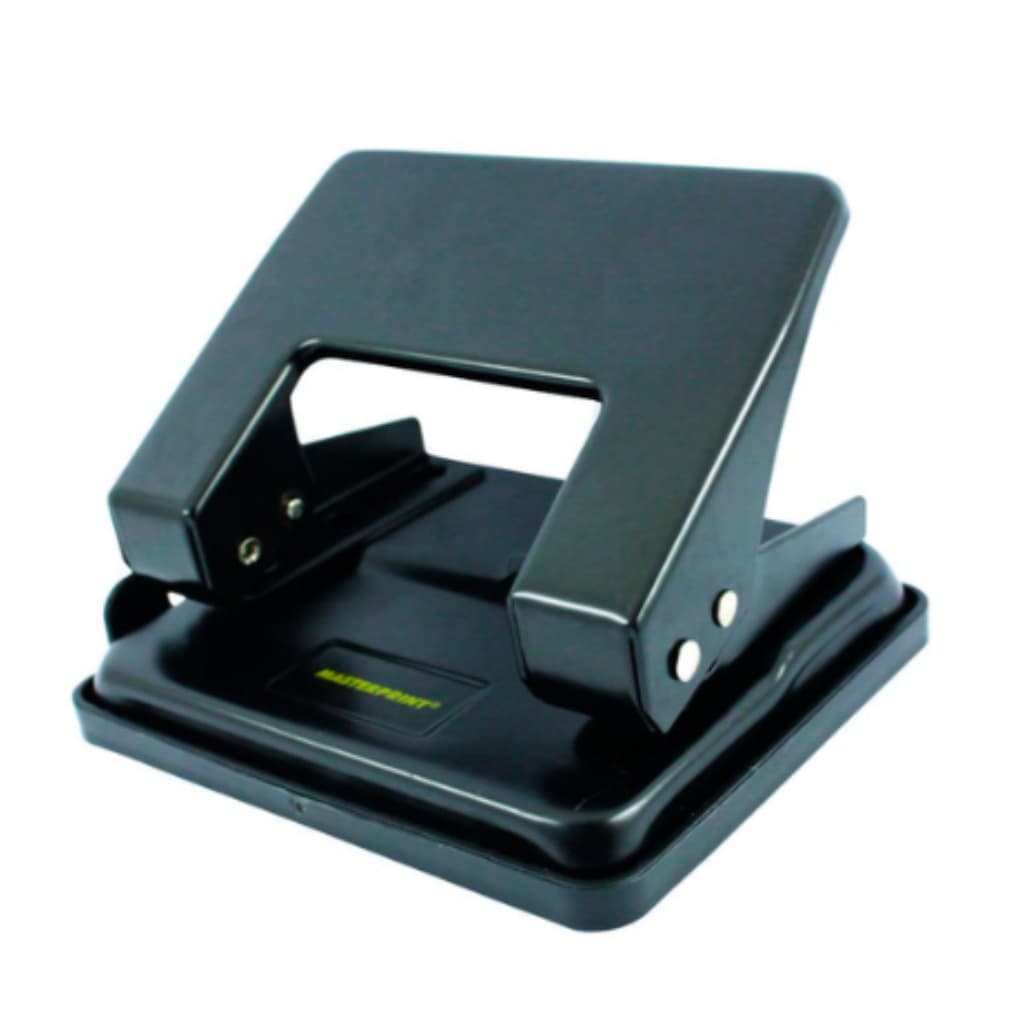 Perfurador Furador de Papel Com Margeador Para 20 Folhas em Metal Aço Resistente Masterprint MP801