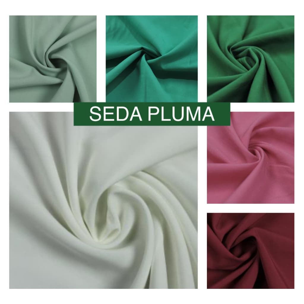 Tecido Crepe Salina 2mt X 1,50mt OU SEDA PLUMA 4%ELASTANO, LINDAS CORES