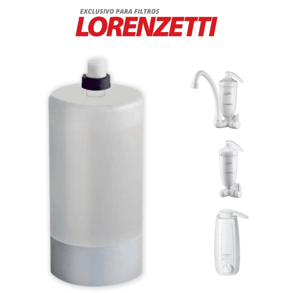 Refil Filtro Acqua Bella e Vitale Rv-01 Compatível Lorenzetti Hf-01 Carvão Ativado Água Limpa Odores