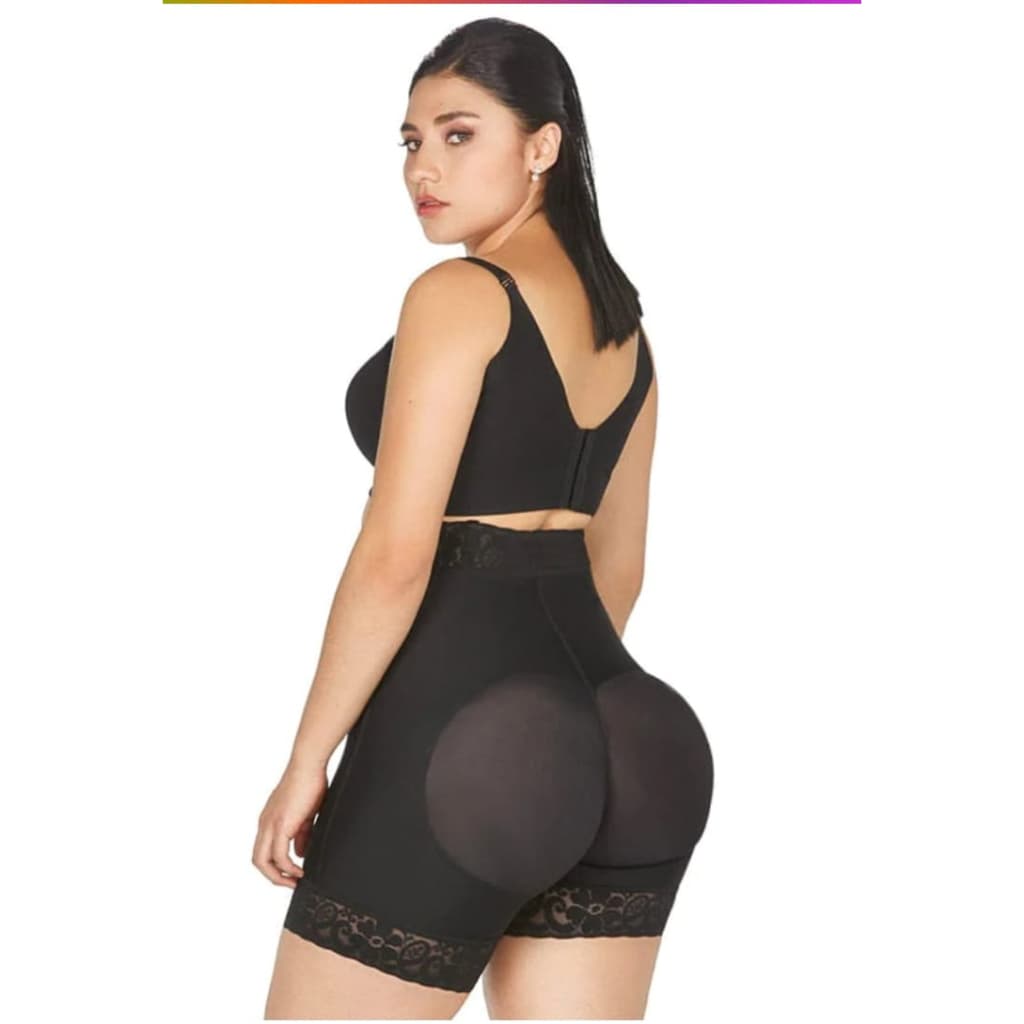 SHORT LIPO MODELADOR COS CINTURA ALTA EMPINA BUMBUM EFEITO SILICONE SEGURA BARRIGA