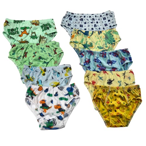Kit 5-10 Cueca infantil menino slip com forro