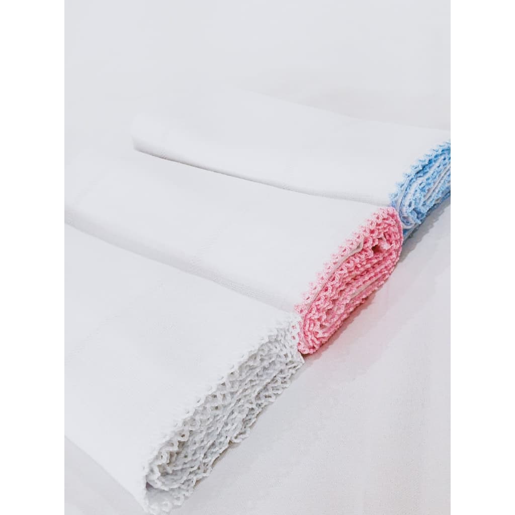 Fralda Quadrinho Boca PT Crochet 30X40Cm PacoteC/12Un Mabber