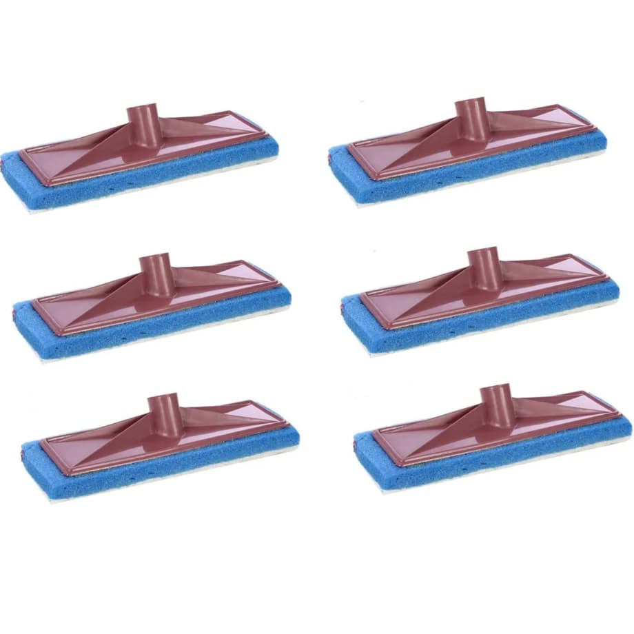 Kit 6 Esponja Lava Vidro Box Banheiro Janela Limpeza Esfregão S/ Cabo