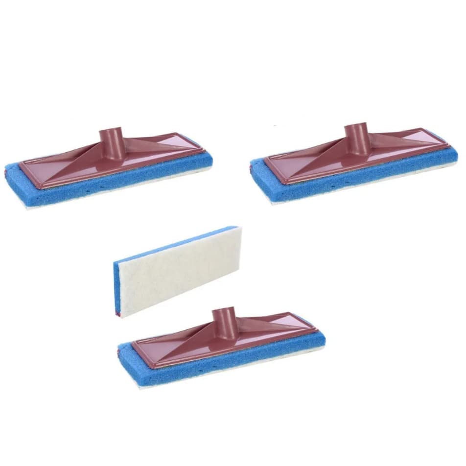 Kit 3 Esponja Lava Vidro Box Banheiro Janela Limpeza Esfregão S/ cabo