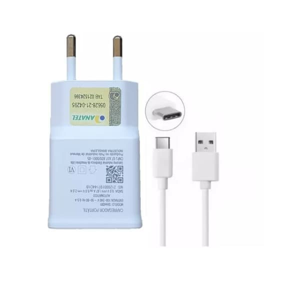 Carregador Turbo Tipo C p/ Galaxy A02s A11 12 A20 21s A22 30s A31 A50 71 A80 S8 S9 S10 M31 M51