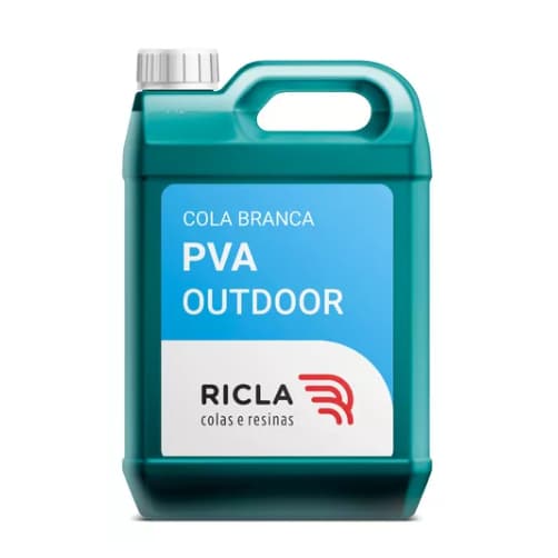 Cola Branca Pva Para Outdoor - 5KG (RICLACOL PVA MG M)