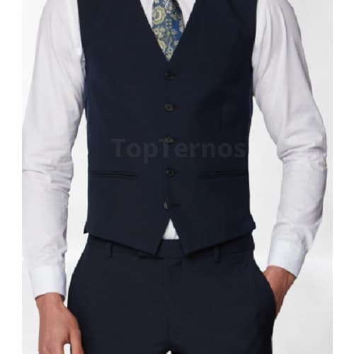 Colete Social Marinho Noite - Slim Masculino Regulável.