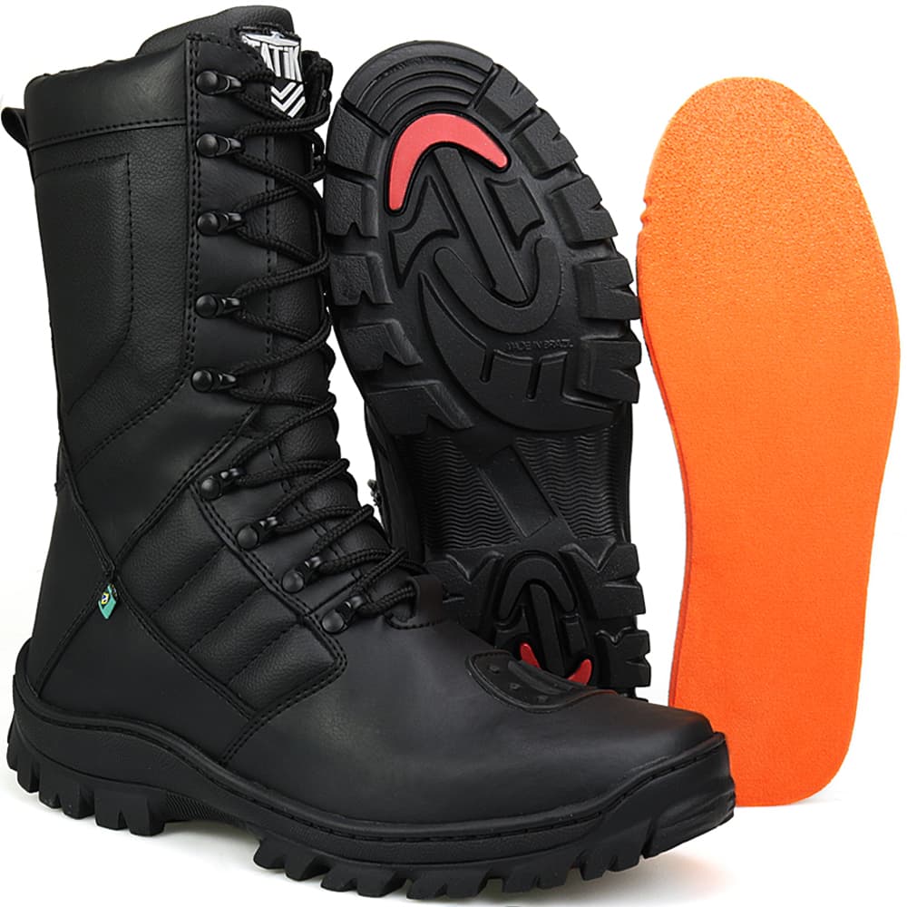 Bota Coturno Militar Tatik Sapatofranca preto