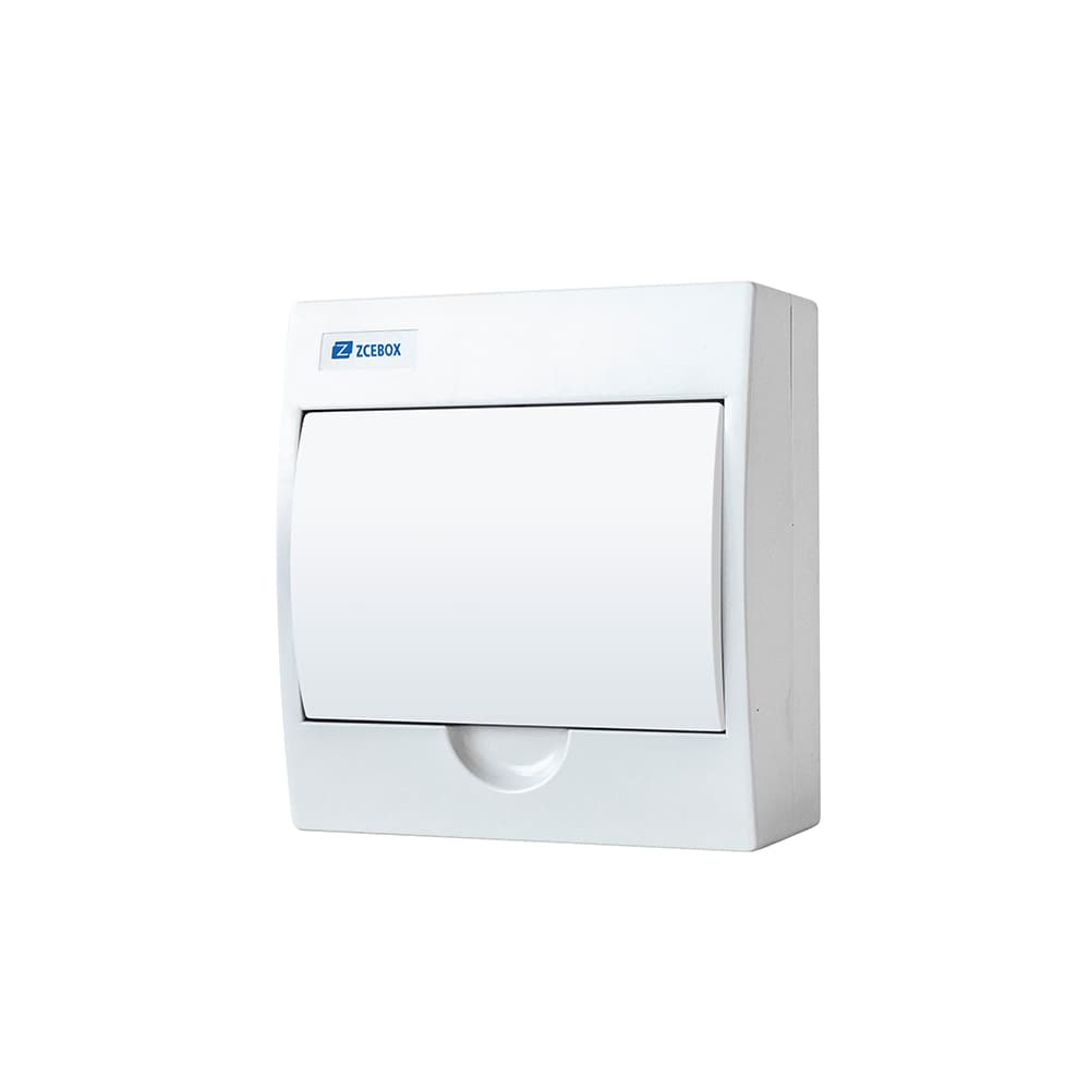 Quadro Caixa Distribuição Branco 8 Disjuntores Sobrepor DIN