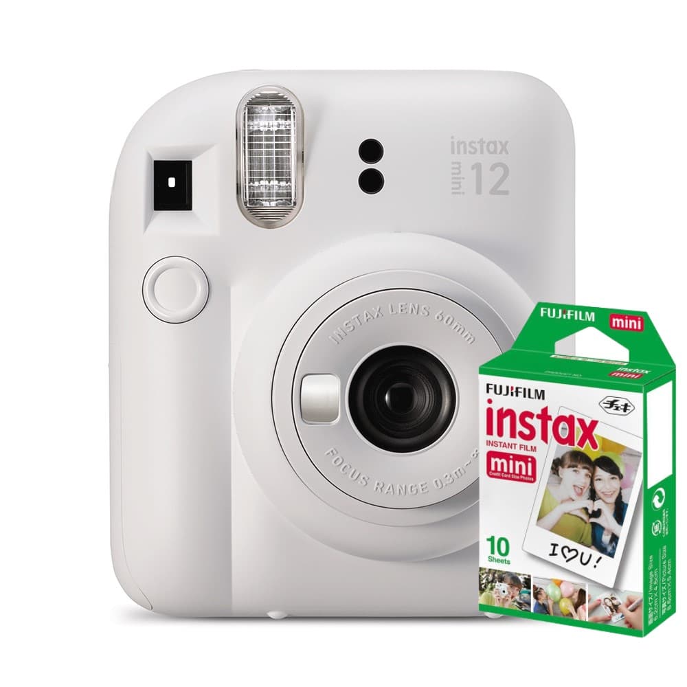 Câmera Instax Mini 12 com 10 filmes - Branco Marfim - Fujifilm
