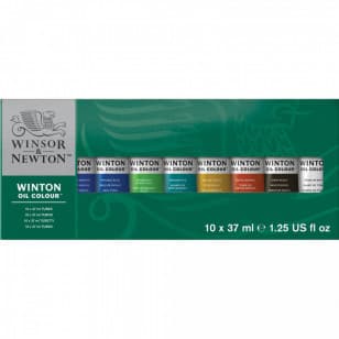 Estojo Tinta Óleo Winsor & Newton Winton 10 Peças