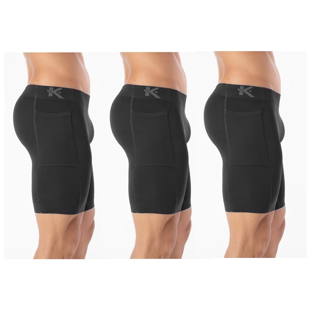Kit 3 Bermudas Térmica com Bolso Cueca Shorts Masculino Compressão Anti Assadura