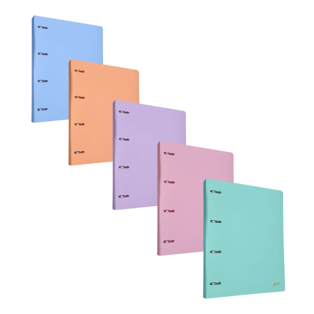 Caderno Fichário Argolado A4 Teen Cores Pasteis ACP