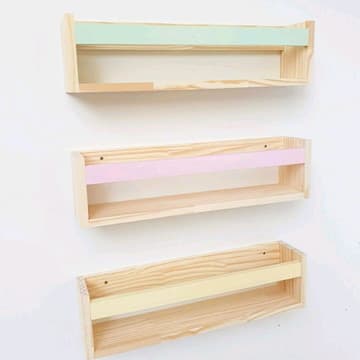 kit 3 Prateleiras Decorativa  Organizador Nicho Livros  Bonecas Porta Temperos