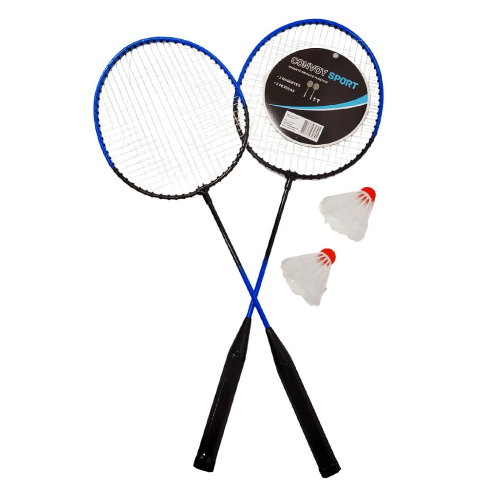 Kit Jogo De Badminton Completo Com 2 Raquetes 2 Petecas E Bolsa Para Trasporte Semi Profissional